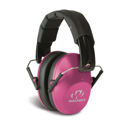 Walkers Pro Low Profile Passive Folding Muff-31dB NRR-Pink GWP-FPM1-PNK